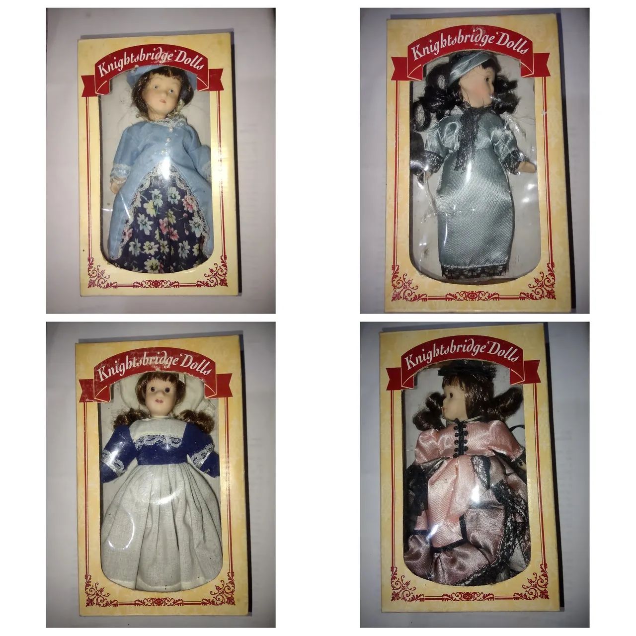 4 Bonecas Knightsbridge Dolls em Porcelana - Original 