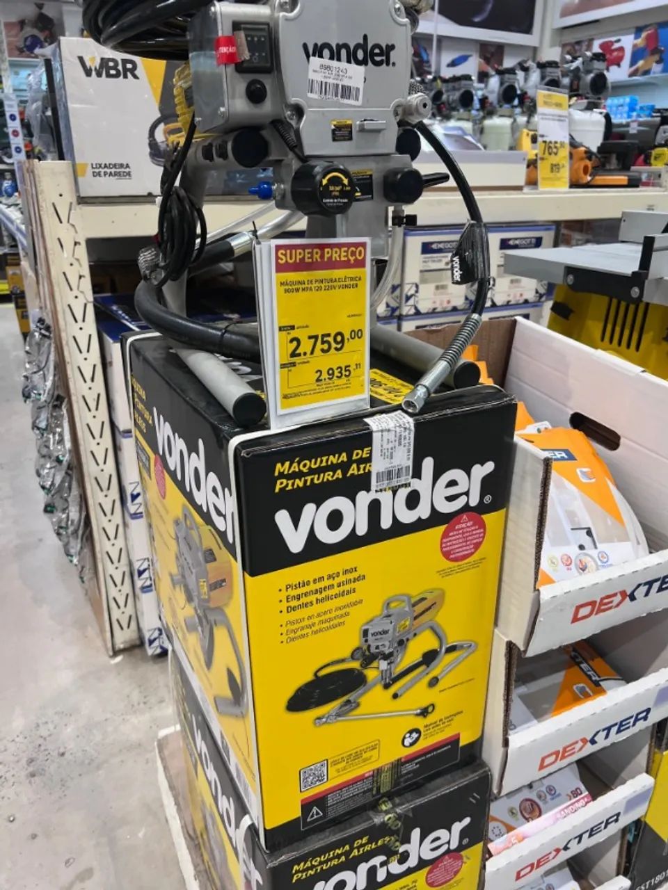 Maquina de Pintura Airless MPA 120 1,2Hp 220V VONDER- - Foto 2