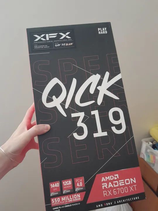 Placa de Vídeo XFX Radeon RX 6700 XT Quick 319 Black