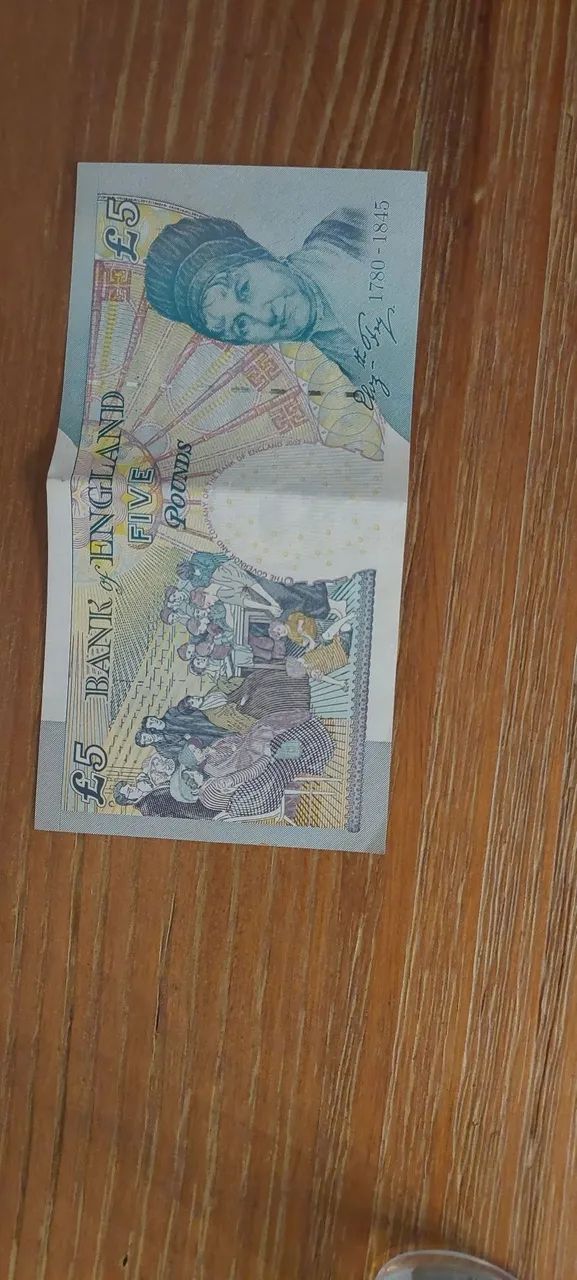 Cedula 5 libras esterlinas - Foto 2