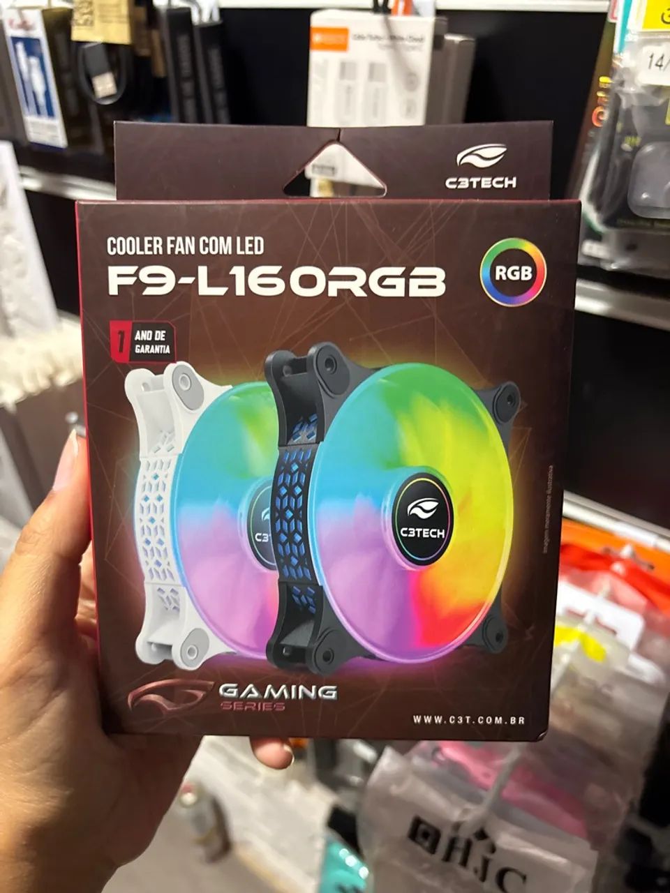 Cooler Fan C3Tech F9-L16ORGB BRANCO 
