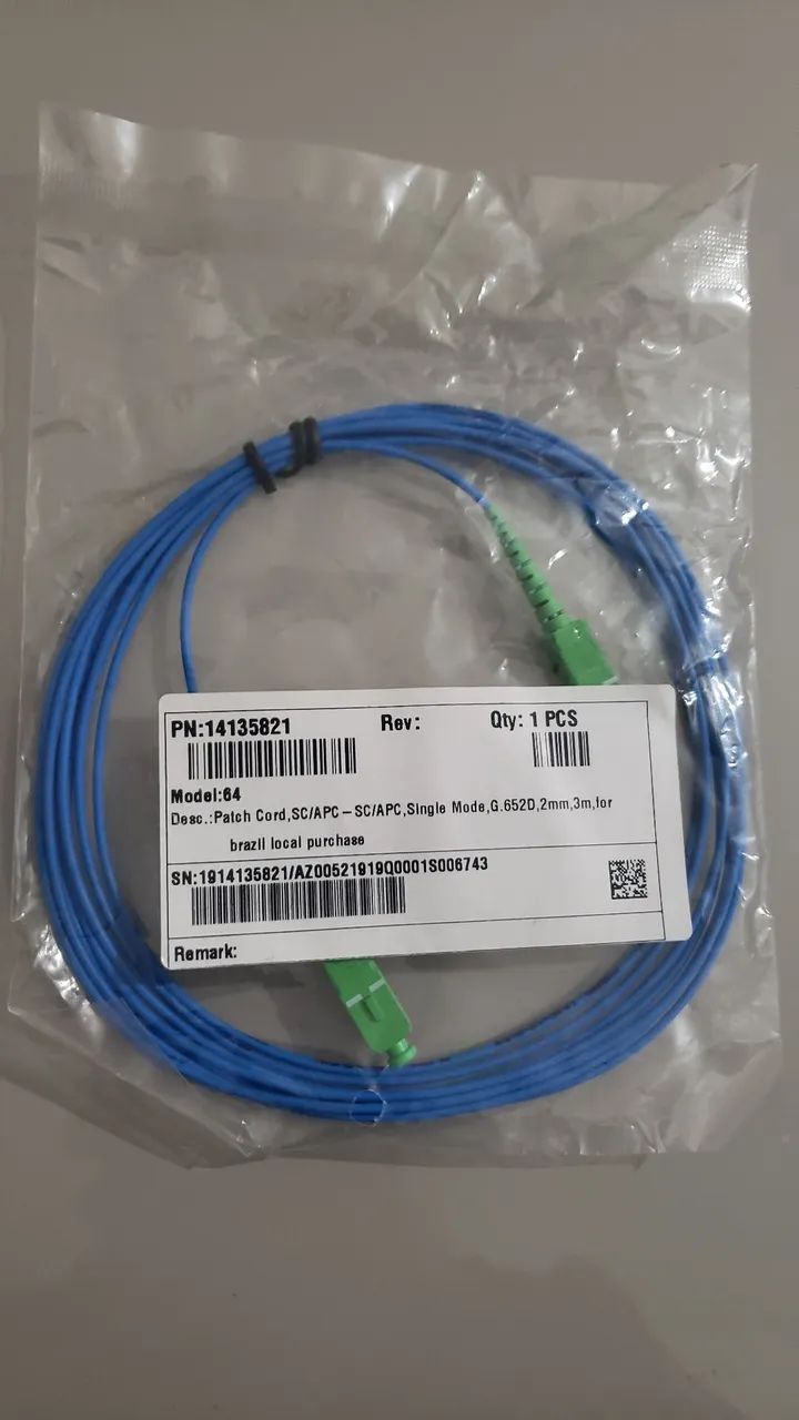 Cabo fibra óptica 