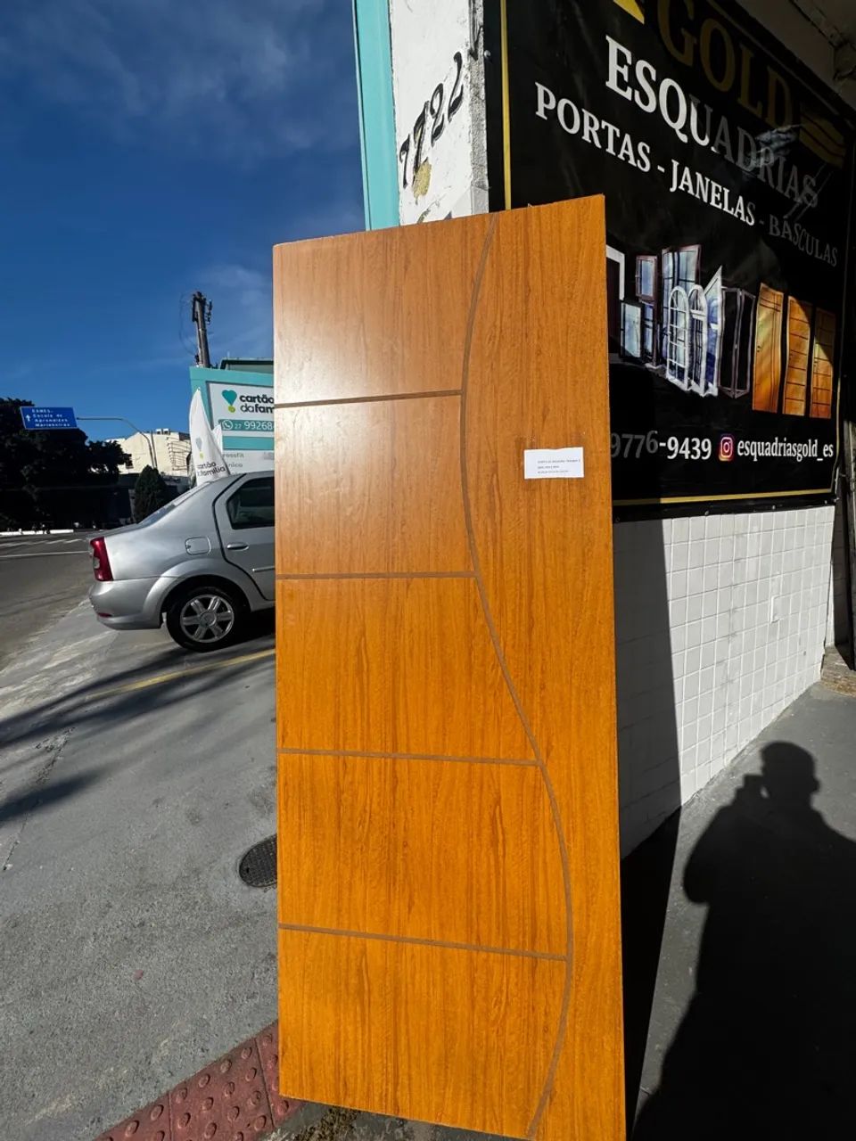 Porta frisada encerada S 60cm, 70cm ou 80cm - Queima de estoque!