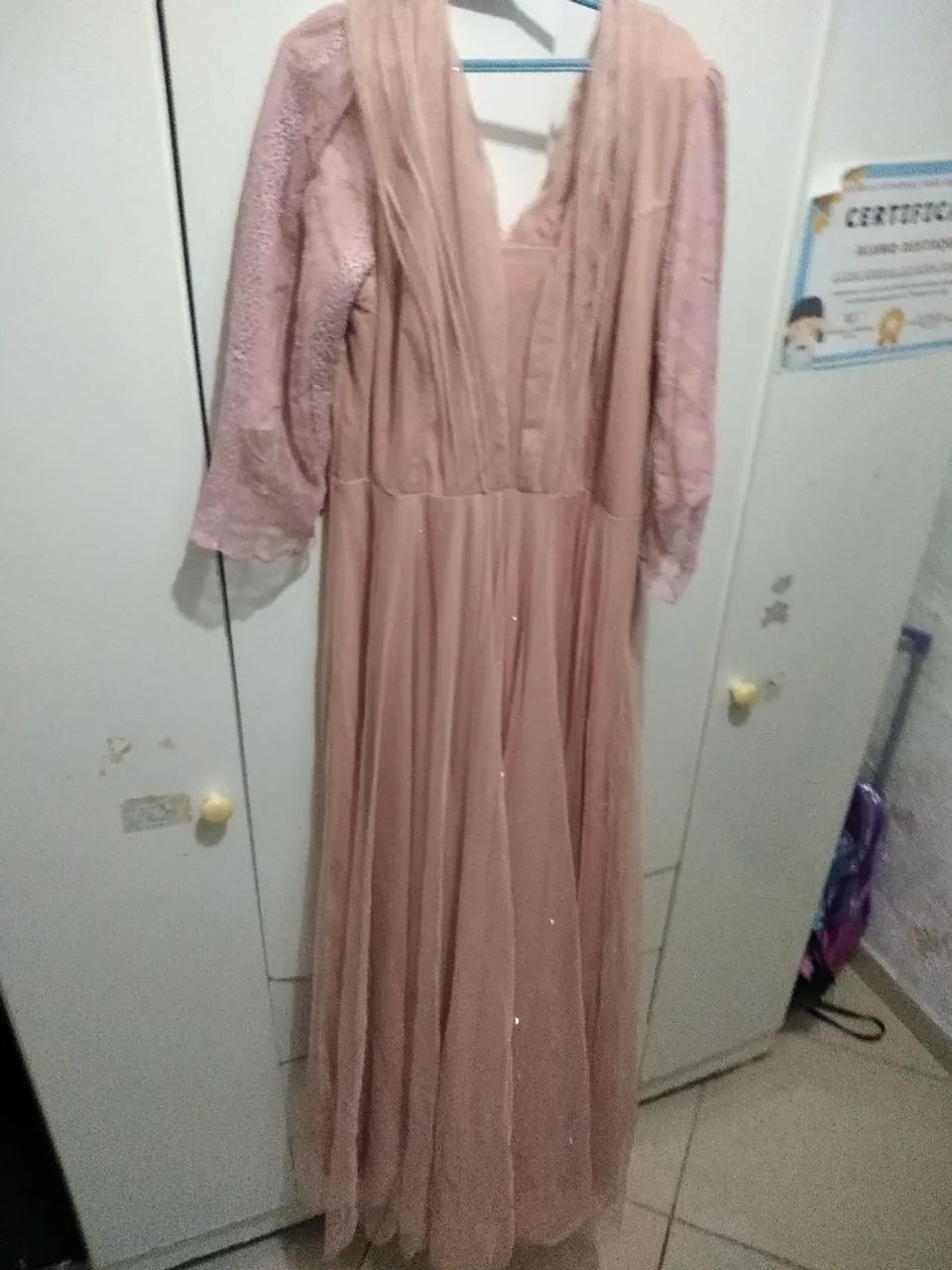 Vestido de Festa Longo Rosê