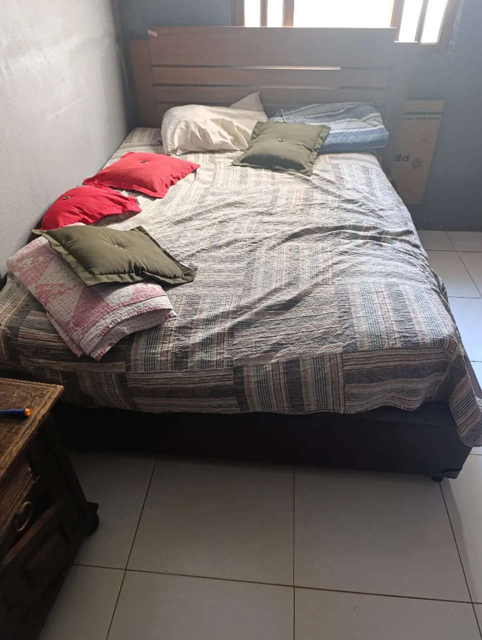 Cama Box Casal com Cabeceira