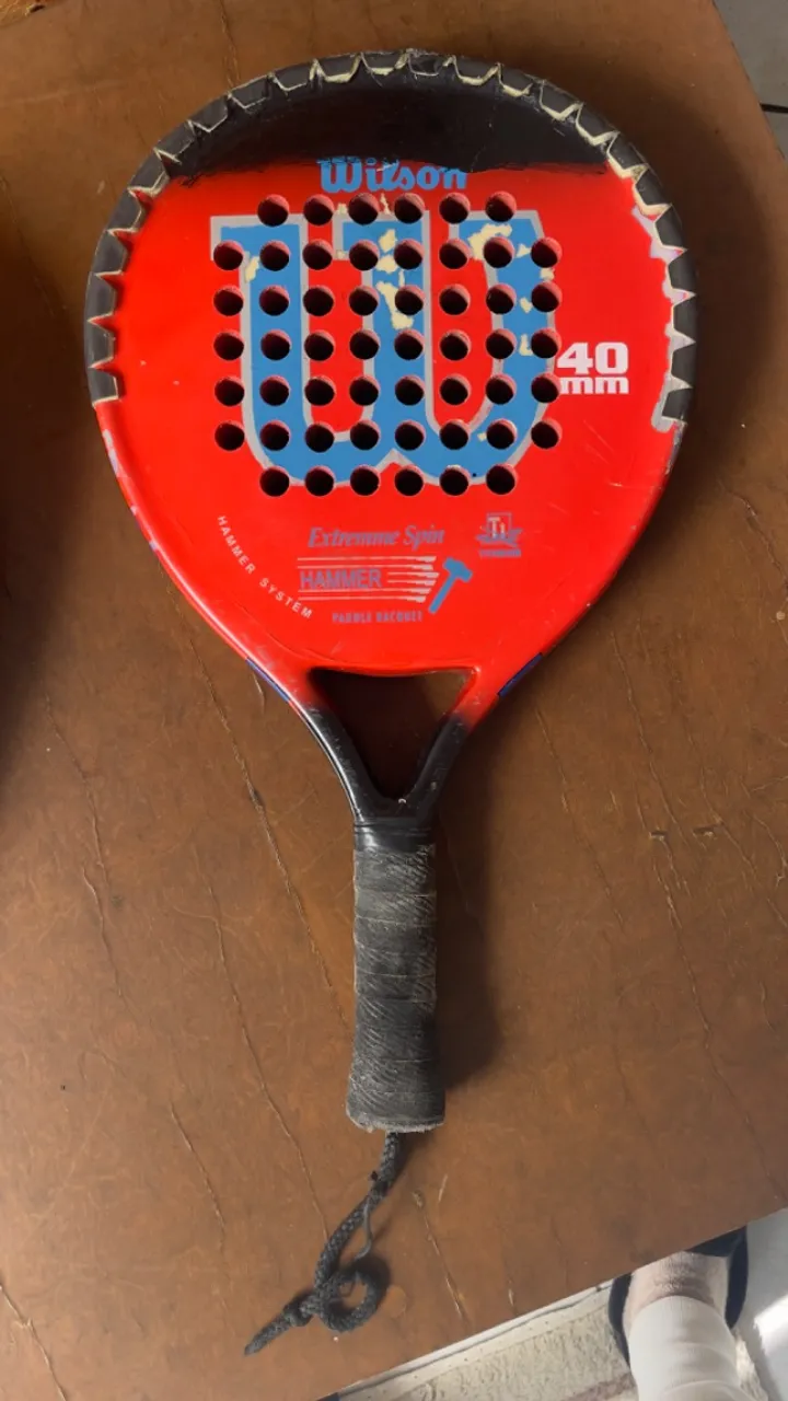 Raquete de Padel Wilson Extreme Spin Hammer - 40mm
