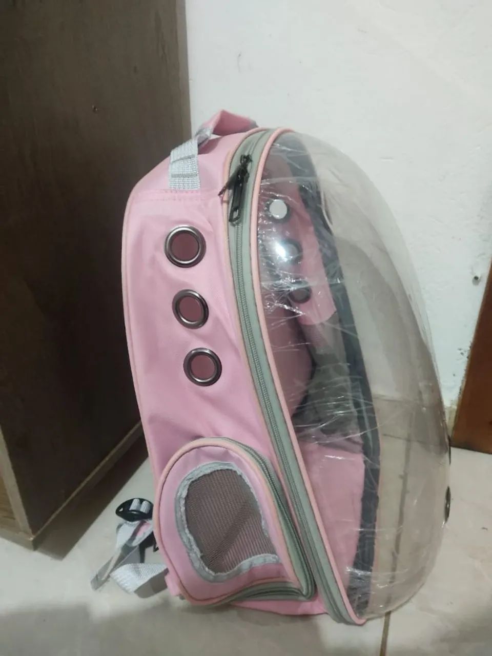 Mochila Pet Transparente para Transporte de Animais Pequenos - Foto 3