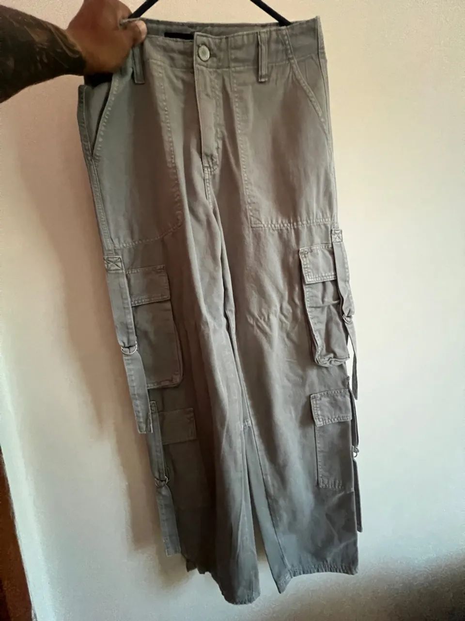 Calça Baggy Cinza - Foto 4