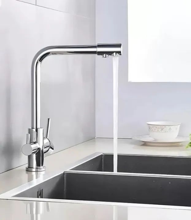 Torneira de cozinha monocomando cromada com filtro (Deckcasa/Deko)