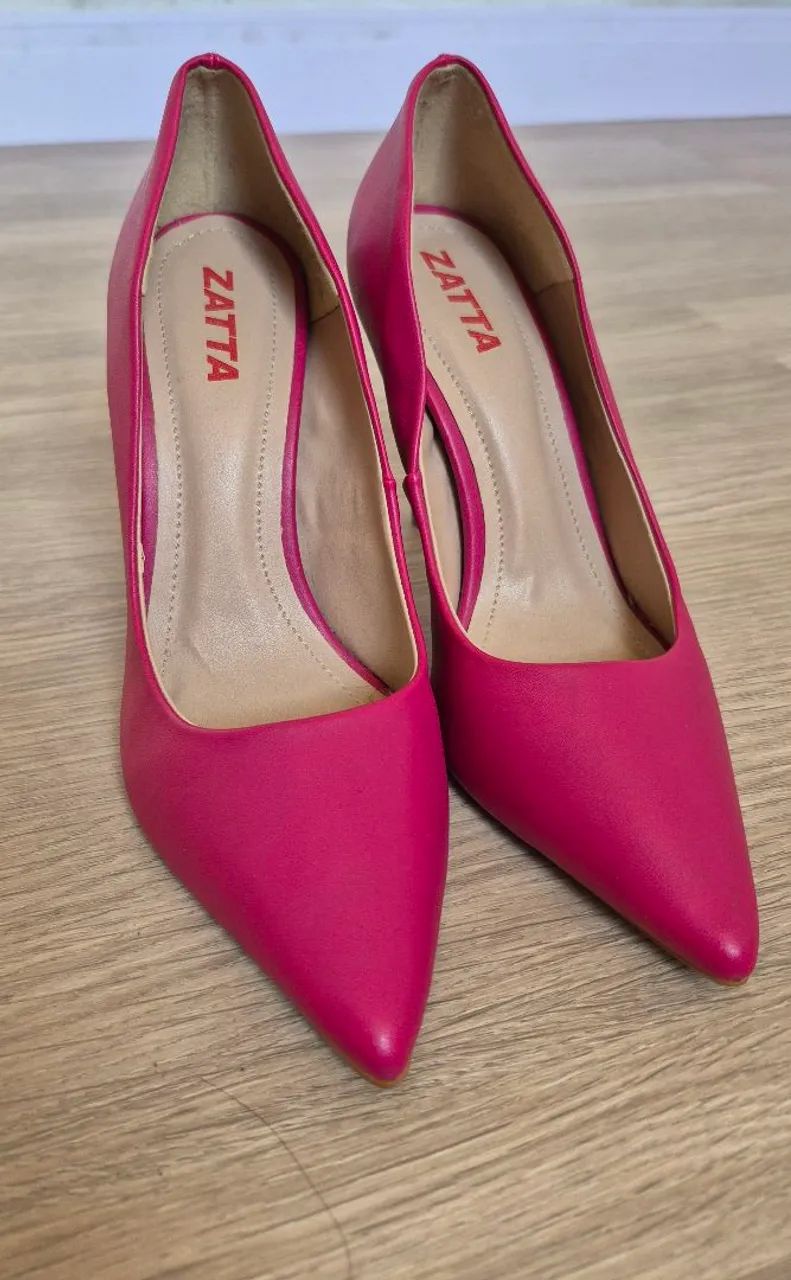 Salto feminino saltos scarpin salto rosa scarpan saltos luxo salto