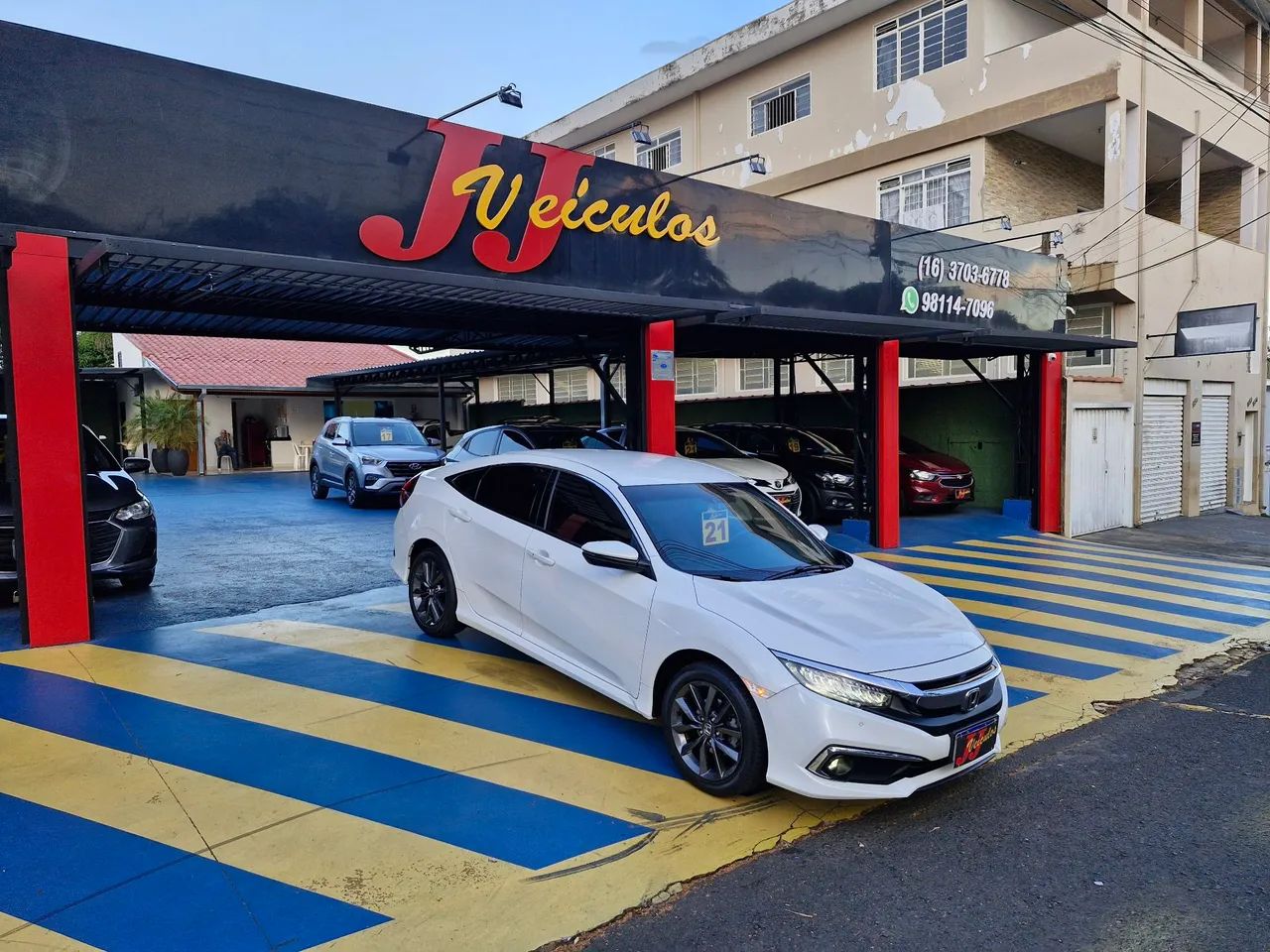 CIVIC EXL 2.0 CVT 2021.21 BRANCO COM 38 MIL KM