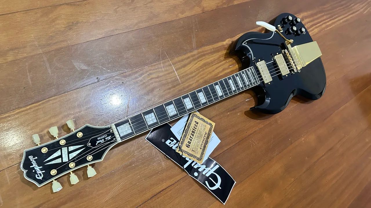 ギター Epiphone lespaul custom Sg Guitarra SG Custom Epiphone Les Paul Signature