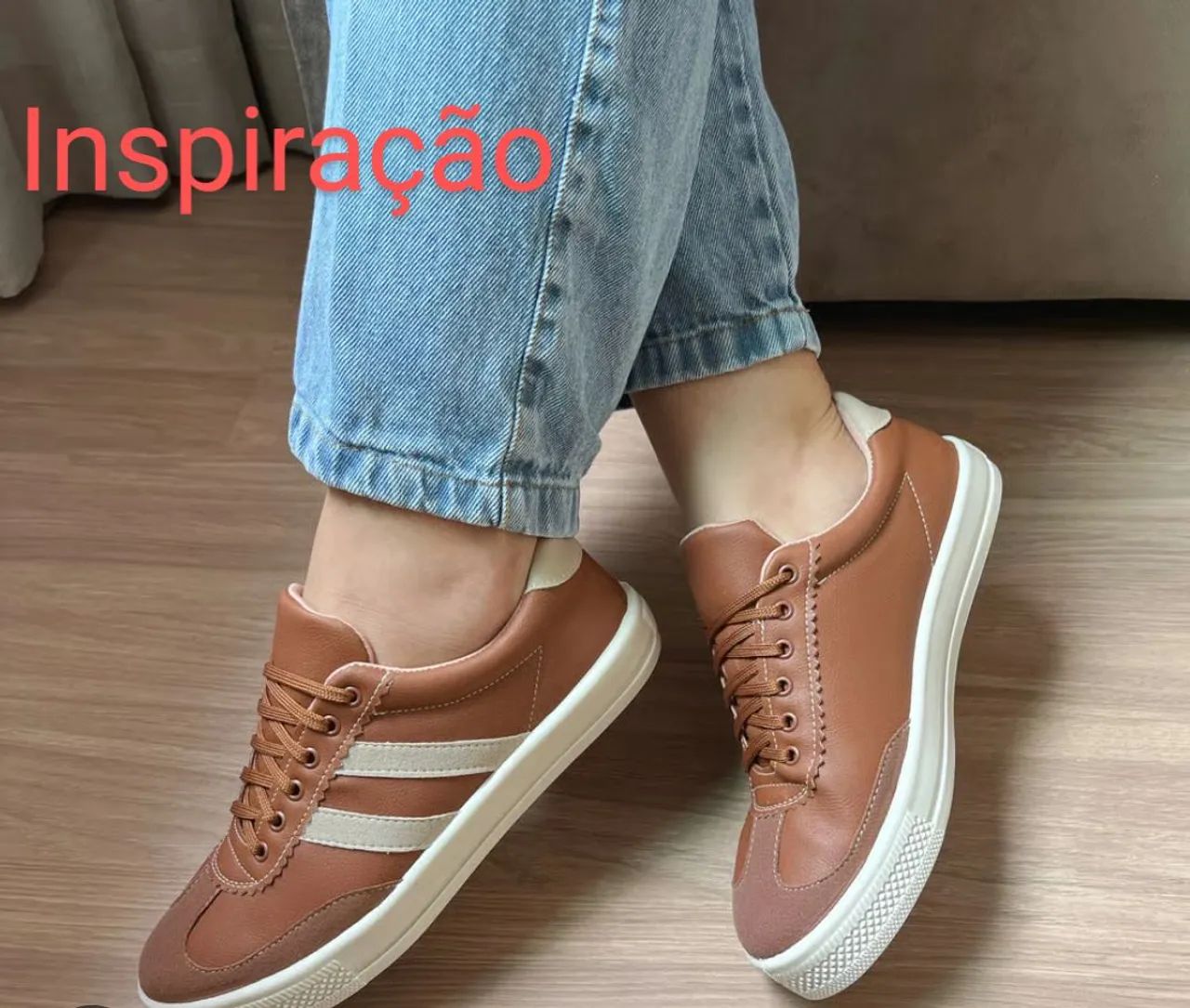 Tênis Caramelo Estiloso Num 34 - Foto 6