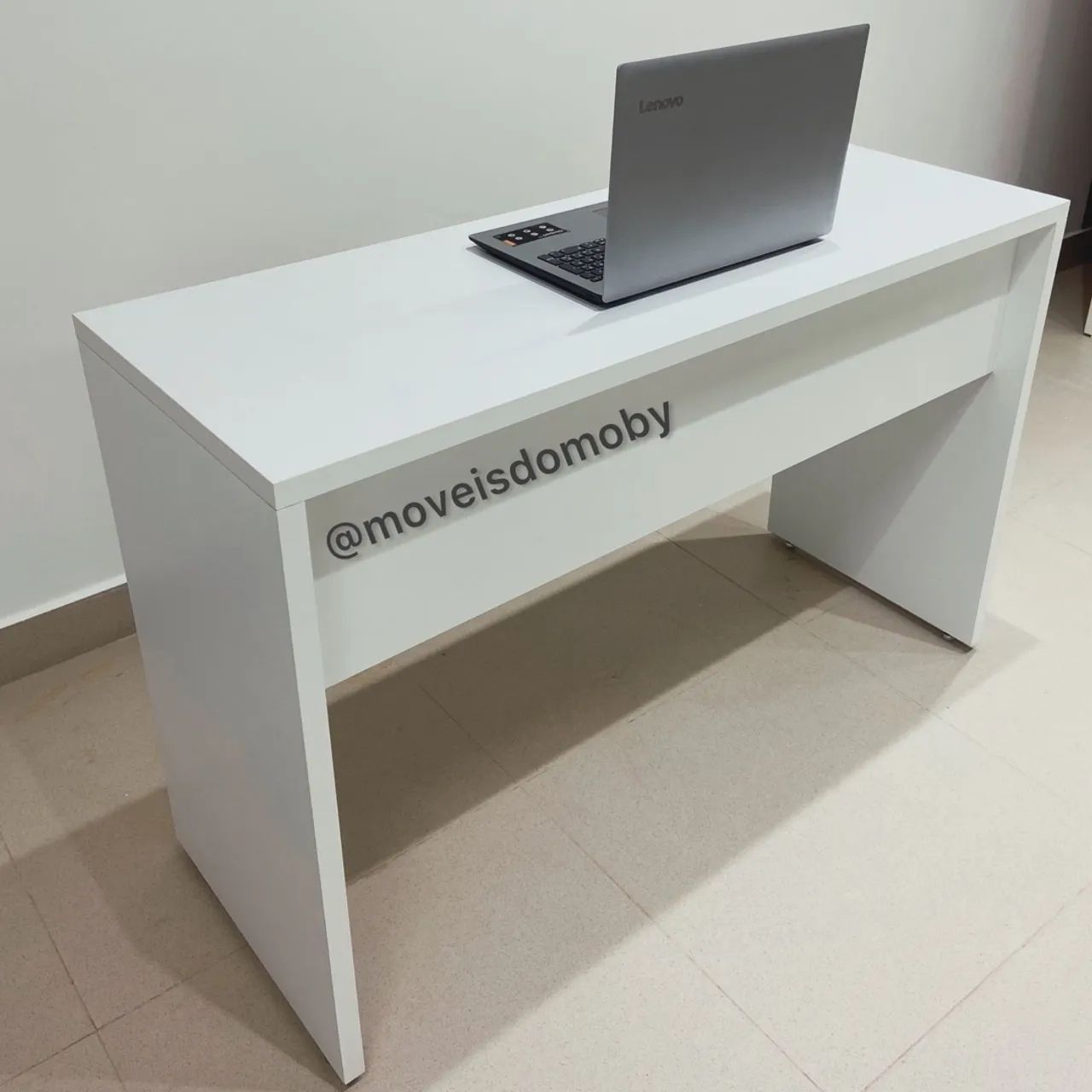 Mesa para escritorio com gaveta MDF 25mm Branca  - Foto 4