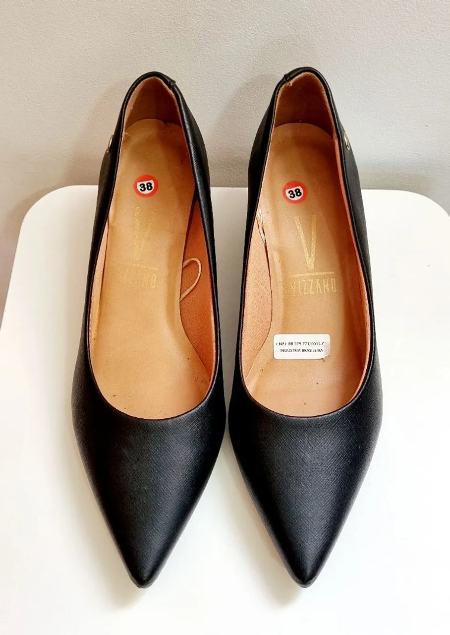 Sapato Scarpin Vizzano Preto - Tamanho 38