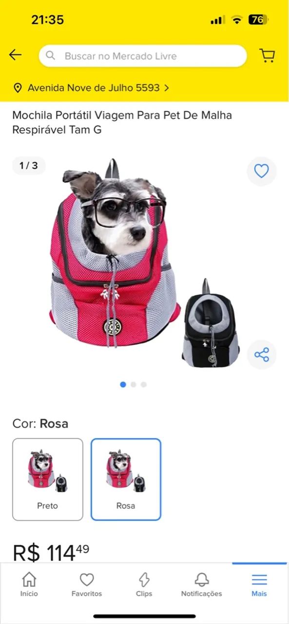 Mochila Pet para Cães Pequenos - Foto 6