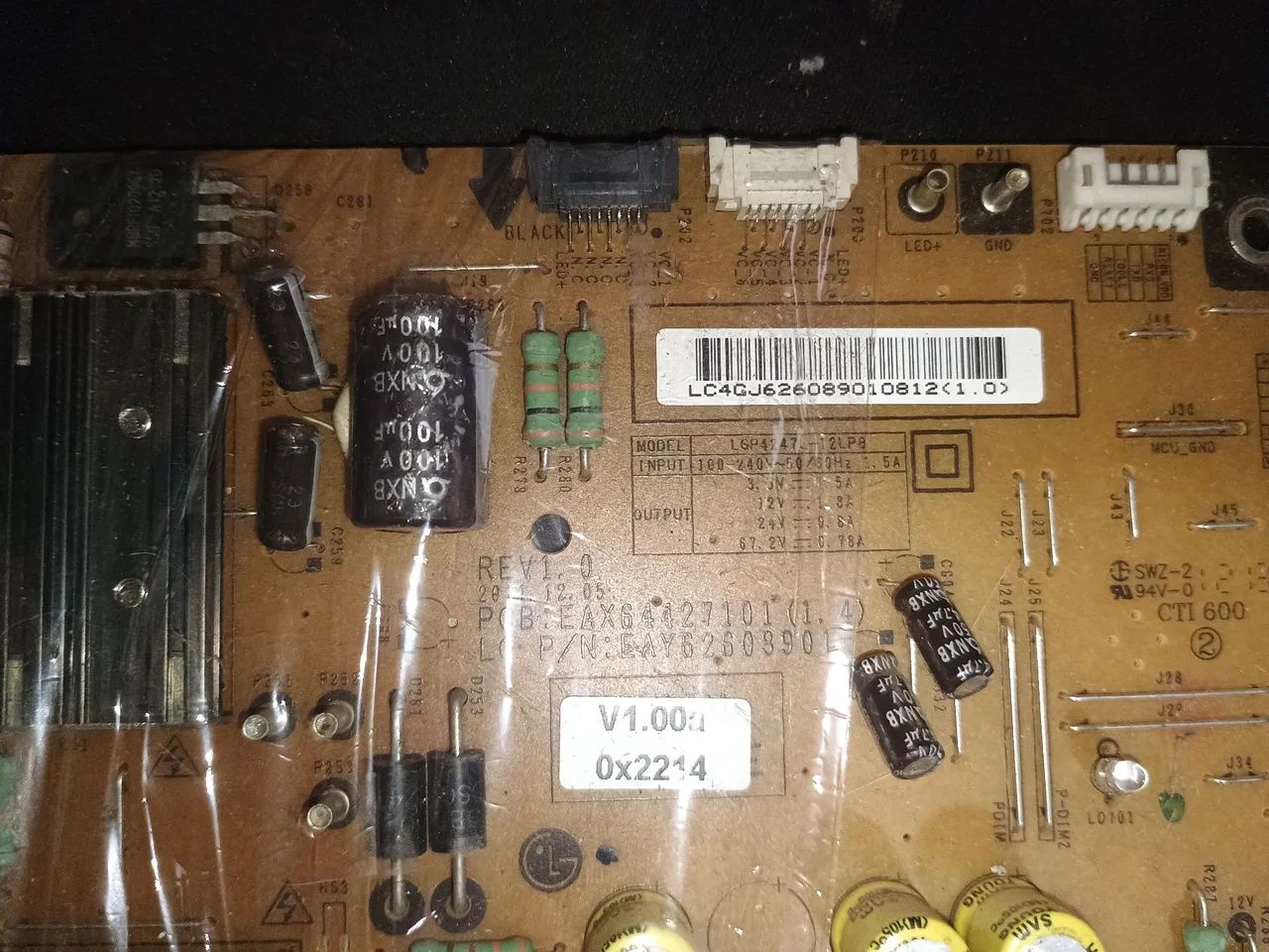Placa da fonte tv 42LM6200/42LM5800/42LS5700 - Foto 2