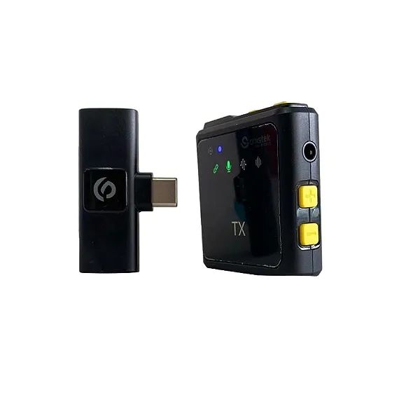 Microfone Lapela Sem Fio Para Android Tipo C Profissional - Onistek  - Foto 4