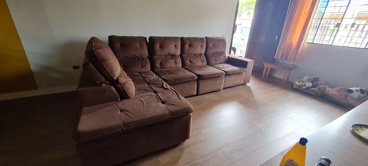 Sofa retratil 6 lugares com chaise - Foto 2