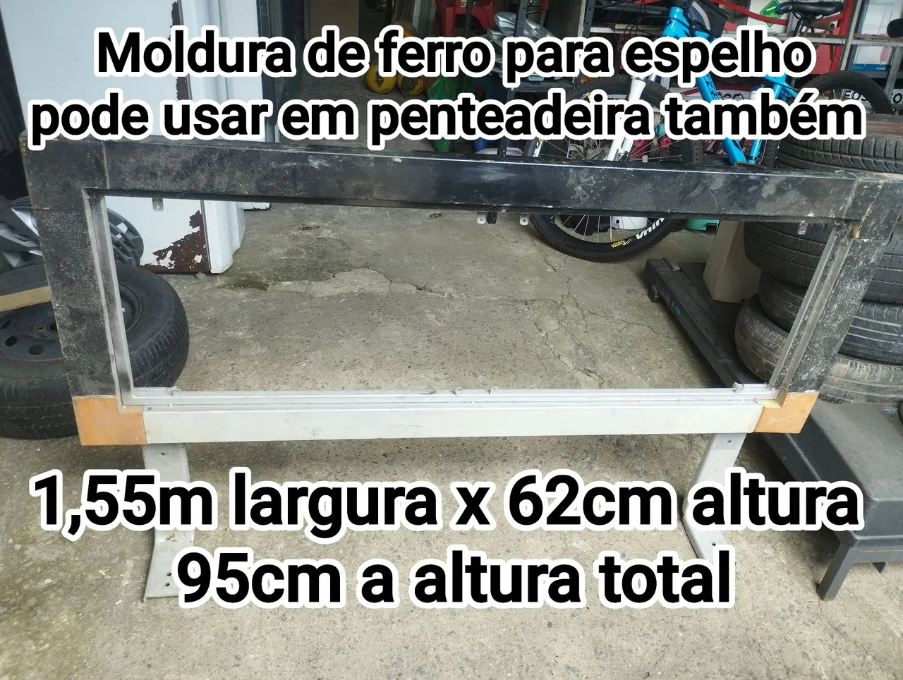 Moldura de ferro para espelho - Penteadeira