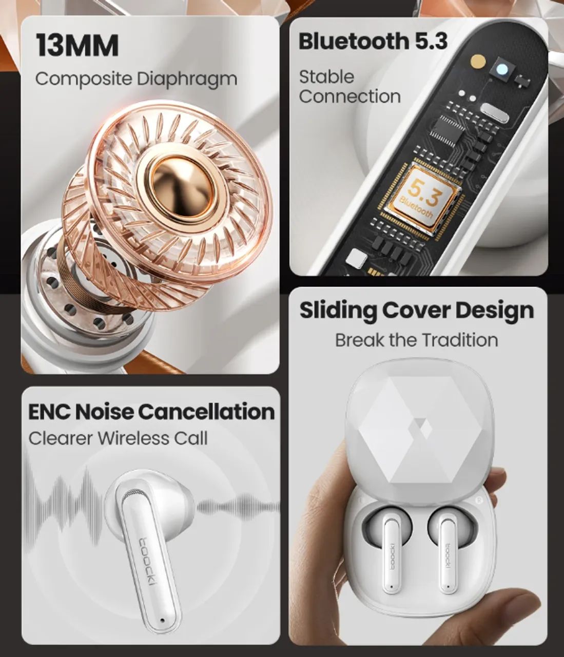 Fone Bluetooth In-Ear com Som HD, Bateria Forte e Redução de Ruído | Conforto e Qualidade  - Foto 4