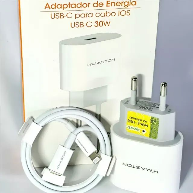 Adaptador De Energia  Usb-c Para Cabo Ios 30w H Maston - Foto 3