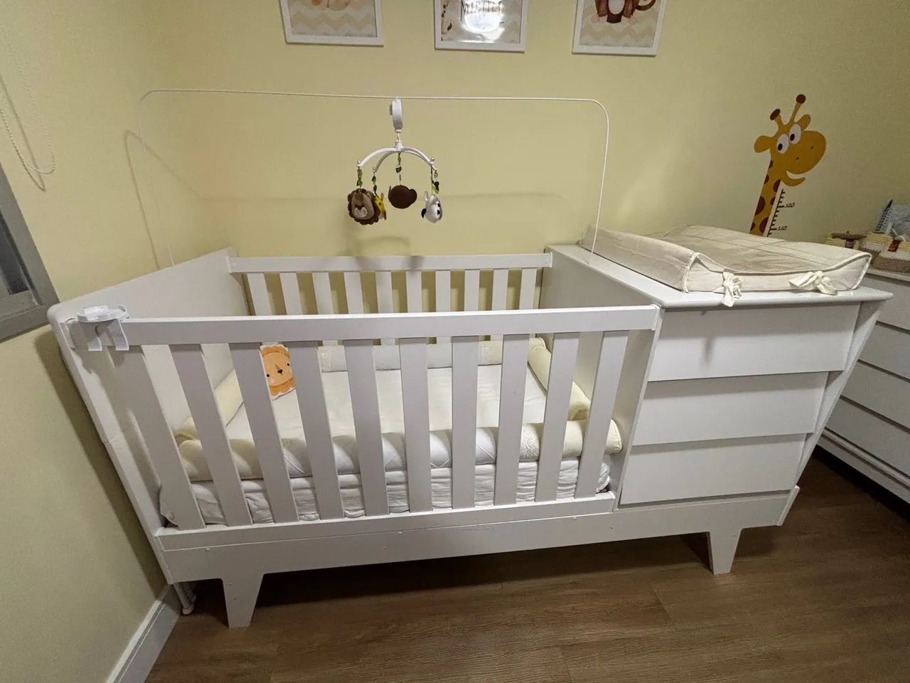 Berço com Cômoda Integrada - Branco - Foto 4