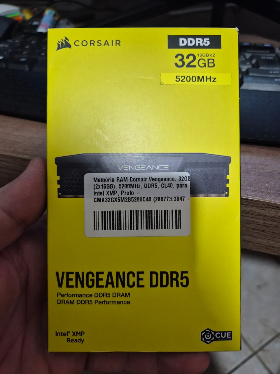 Memória RAM Corsair Vengeance DDR5 32GB 5200MHz