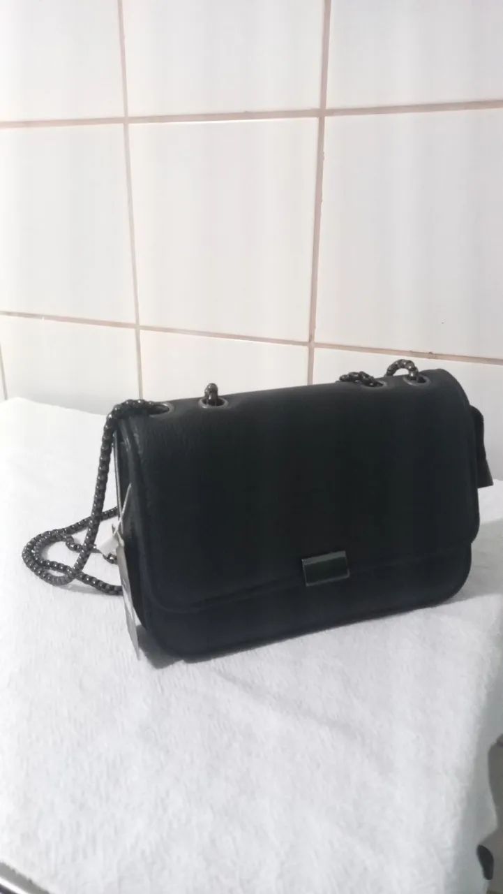 Bolsinha De Couro Ombro Nova