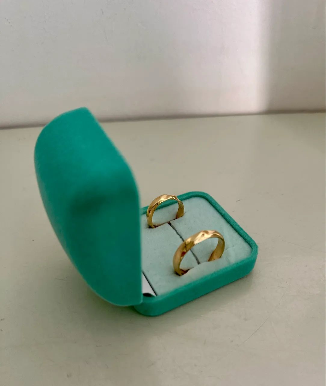 Par de aliança ouro 18k - Foto 3