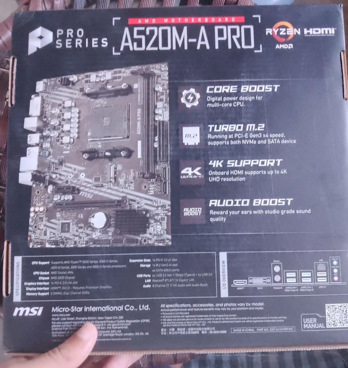 Placa mãe A520M-APRO Nova - Foto 2