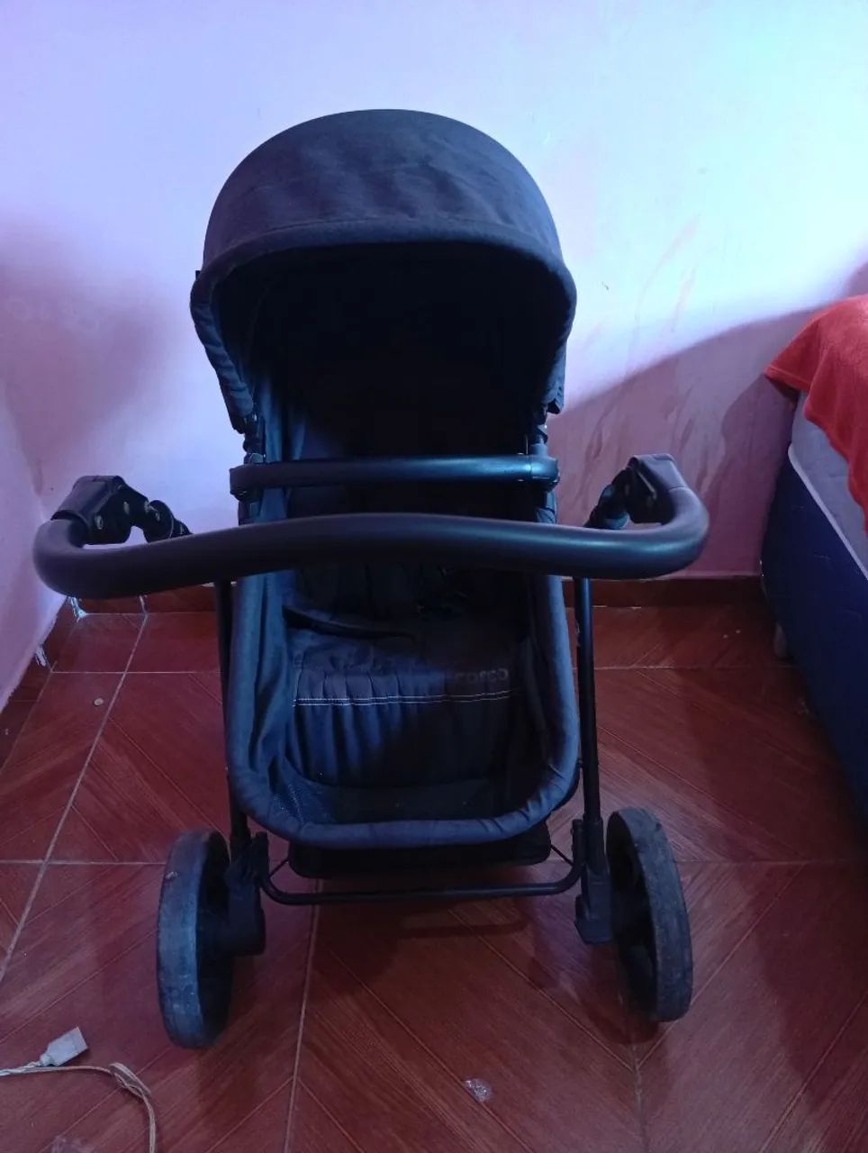 Carrinho de bebê de luxo rodas grandes - Foto 4