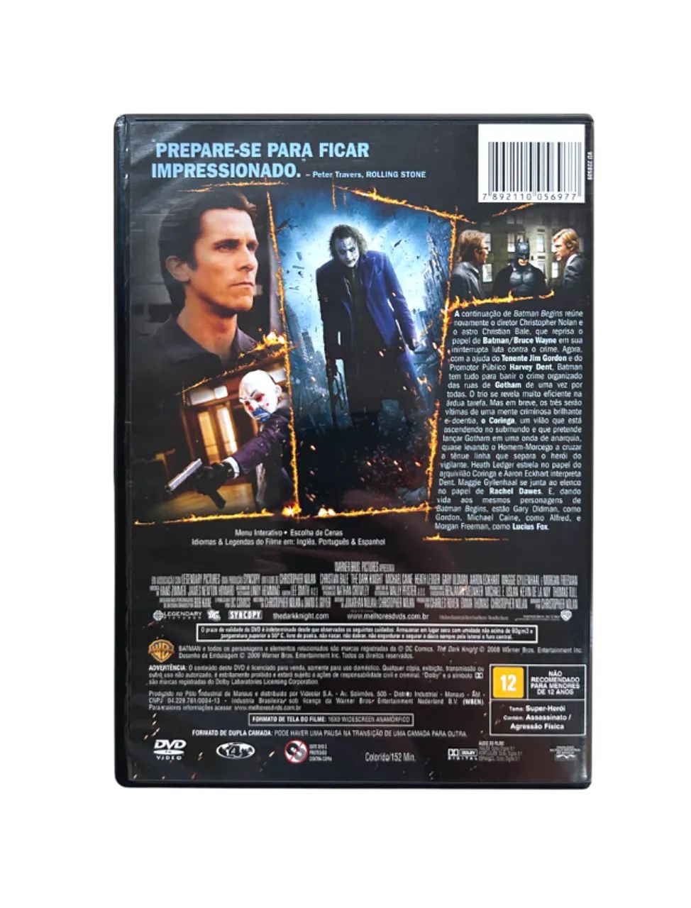 Batman - O Cavaleiro Das Trevas (DVD original com luva) - Foto 4
