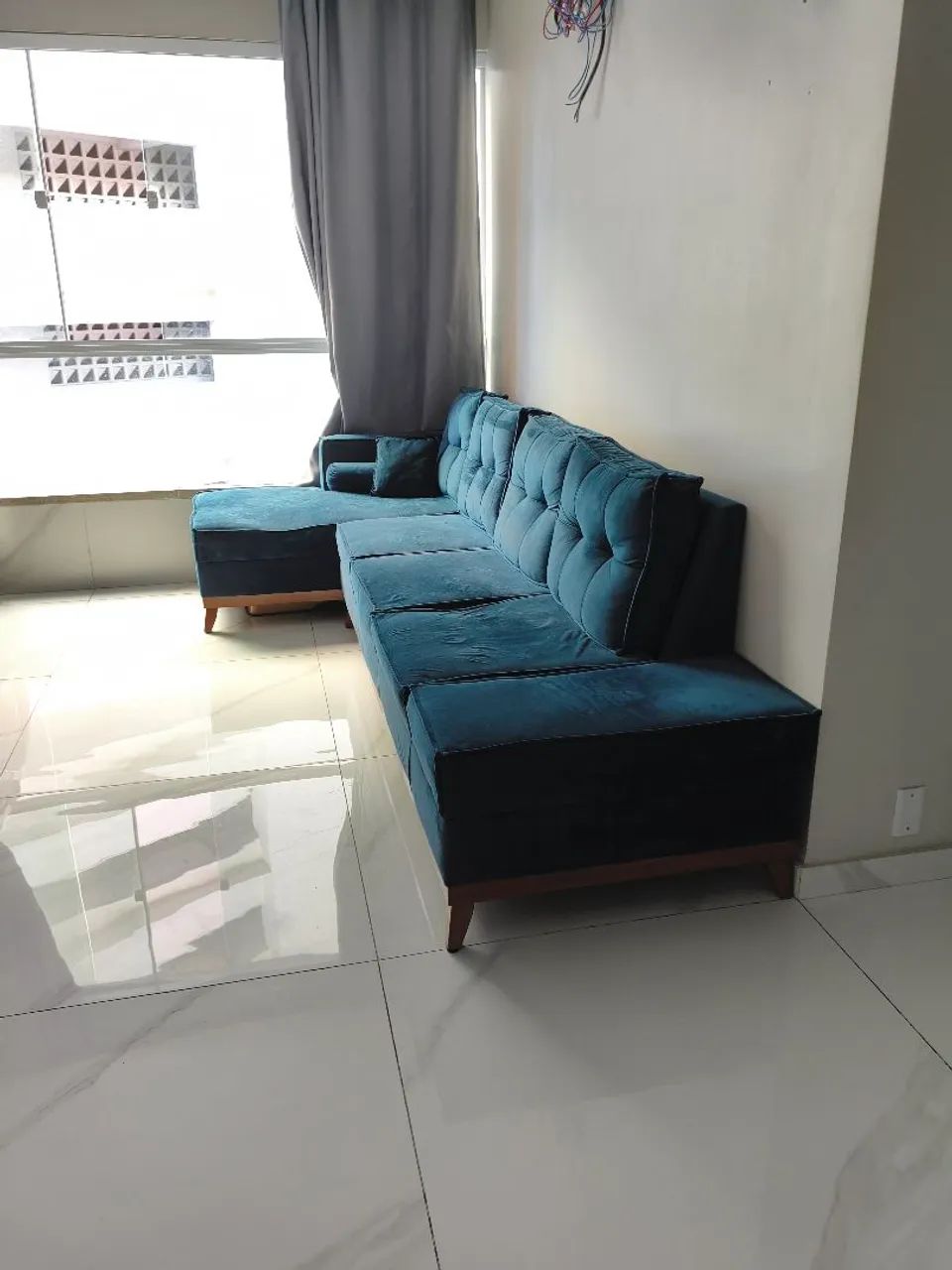 Sofá 3 metros precisa reformar  - Foto 2