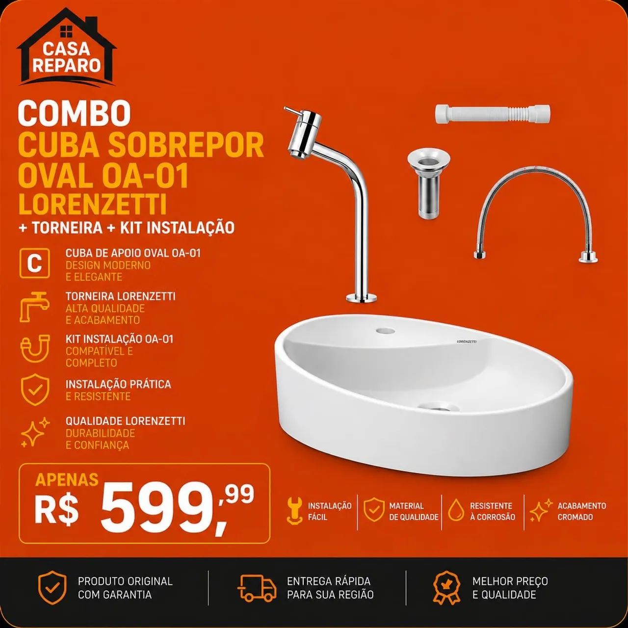 Combo cuba oval oa-01 Lorezetti