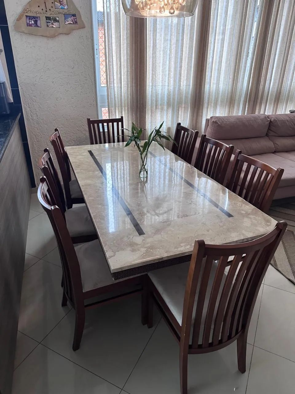 ? VENDO MESA DE JANTAR + 8 CADEIRAS - Foto 2