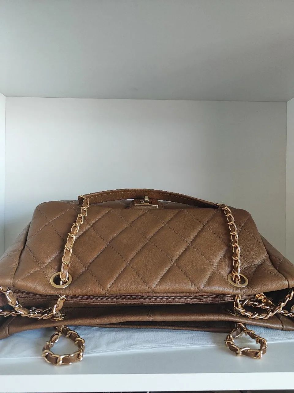 Bolsa em couro legítimo  - Foto 5