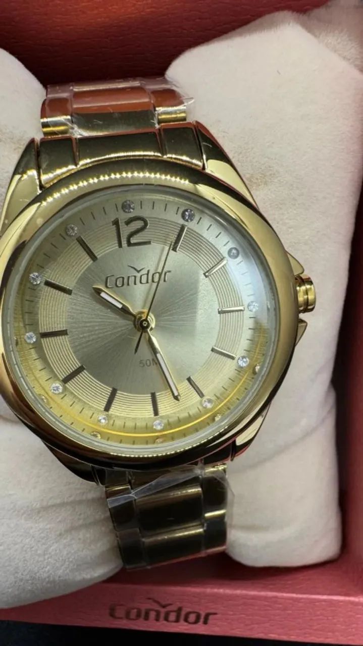 Relógio Feminino Condor Dourado 