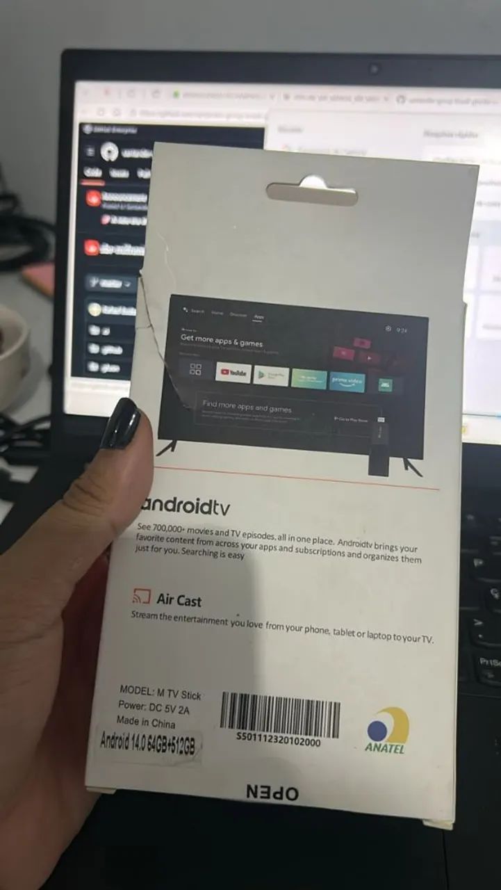 Stick android tv com problema de rede - Foto 2