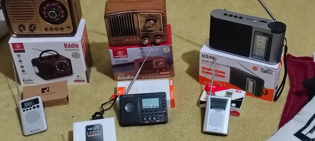 Coleção de radios novos