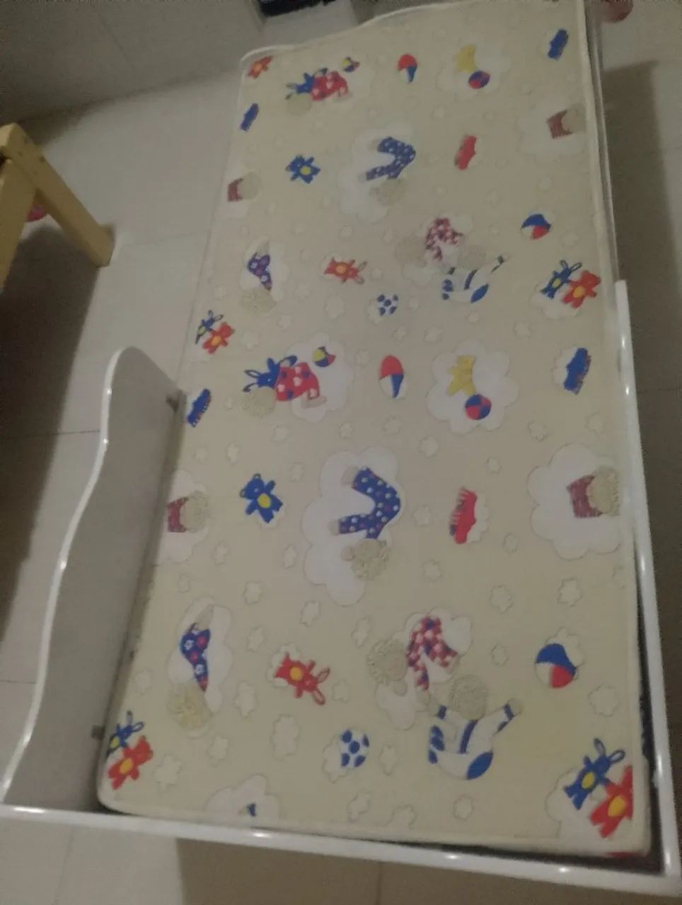 Cama Infantil MDF com colchão  - Foto 4