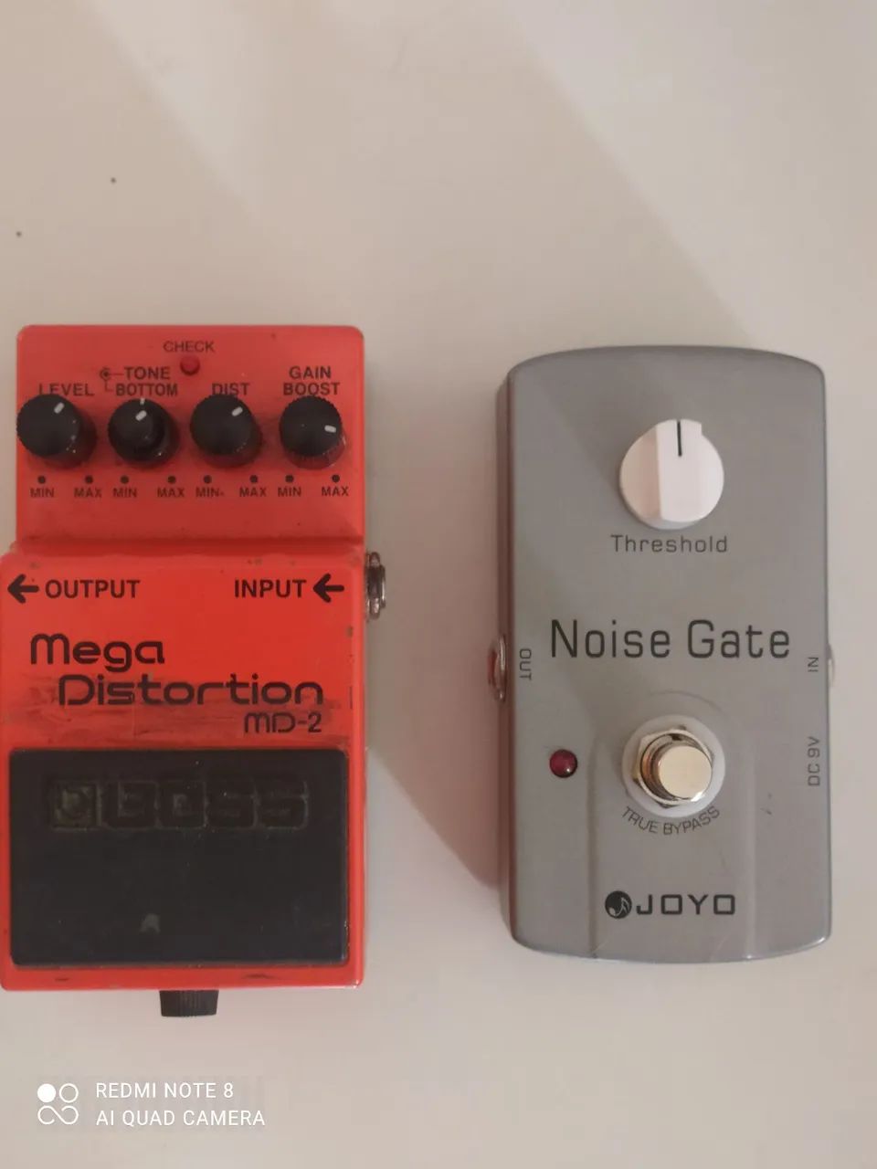 Boos mega distortion e noise gate joyo