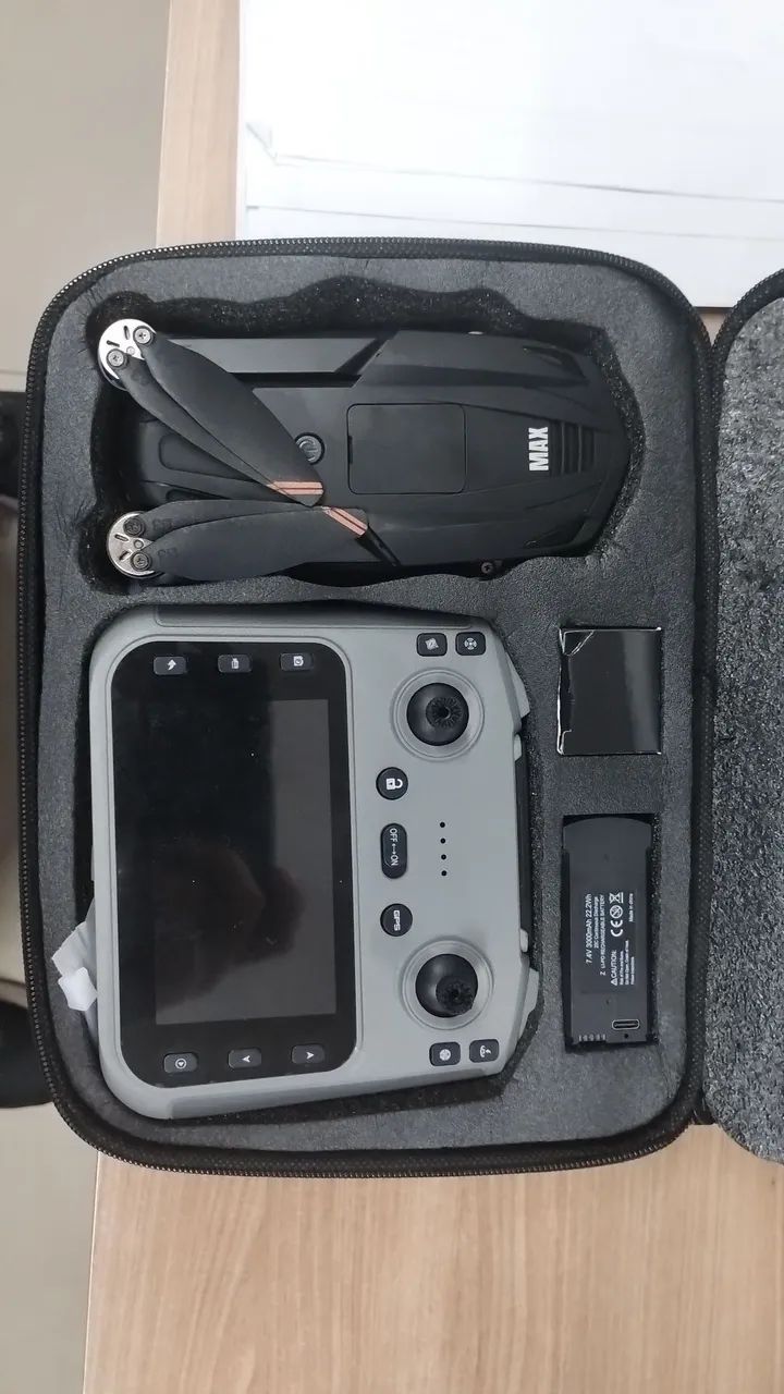 Drone V168 MAX com GPS e controle com tela - Foto 3