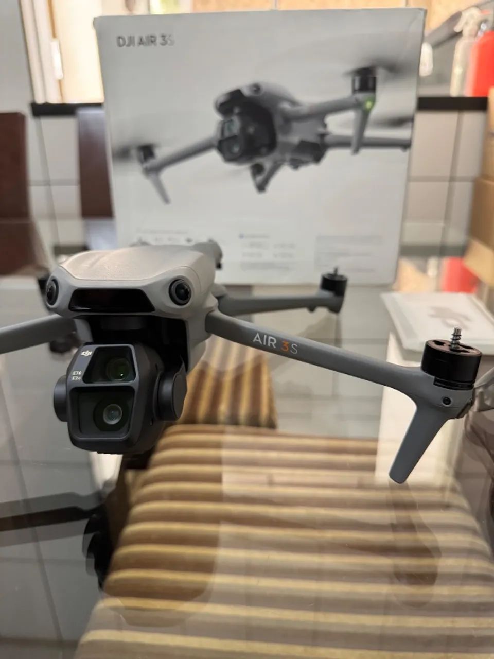 SOMENTE O DRONE DJI AIR 3S - IMPECÁVEL  - Foto 3
