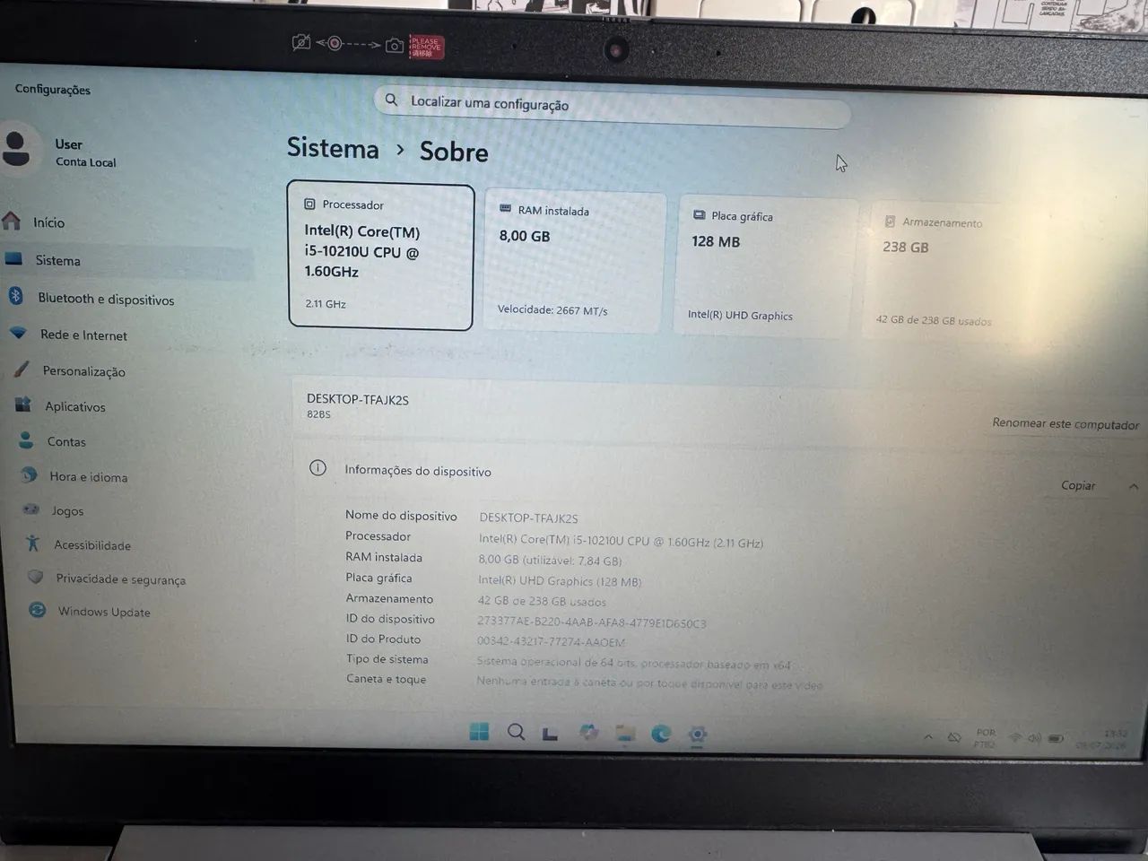 Lenovo Ideapad i5 10° Geração  - Foto 2
