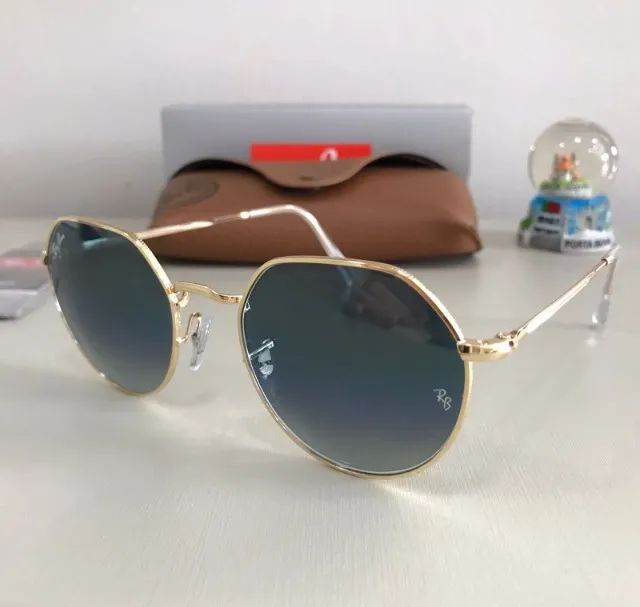 óculos de sol ray ban jack azul - Foto 2