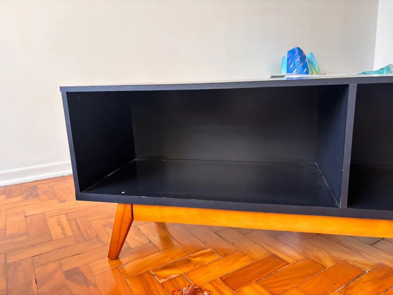 Rack de TV - cor preta - 2,20m - Foto 4