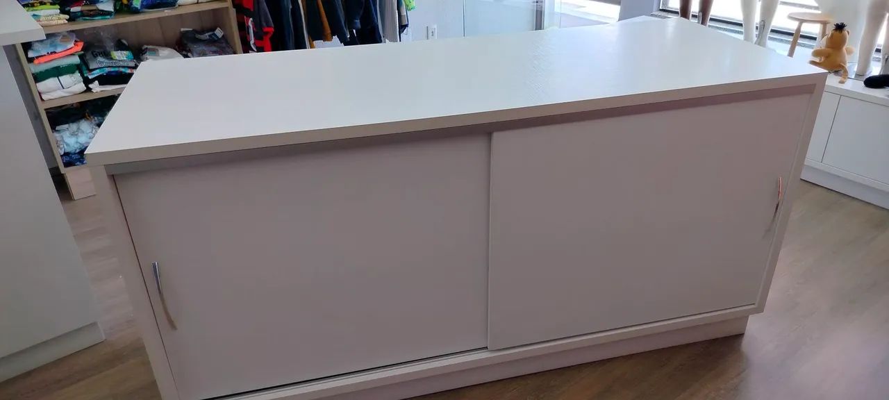 Balcão MDF branco (pra vender rápido)