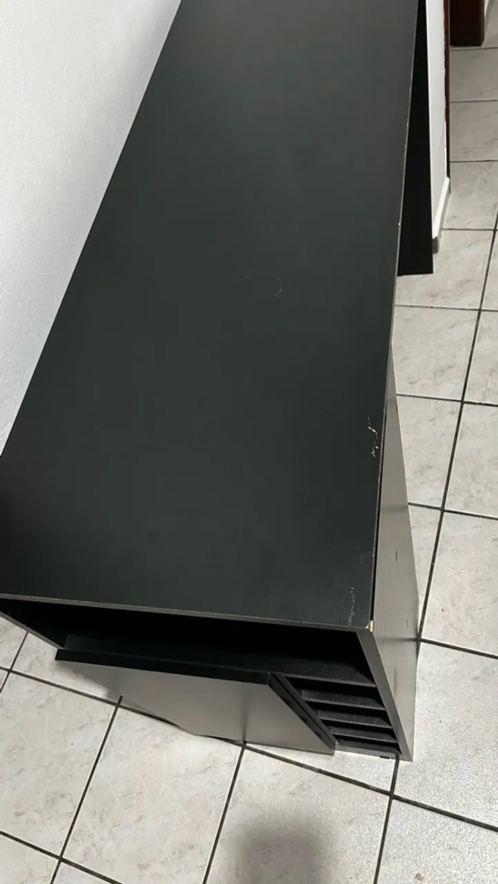 Mesa tipo bancada preta  - Foto 4
