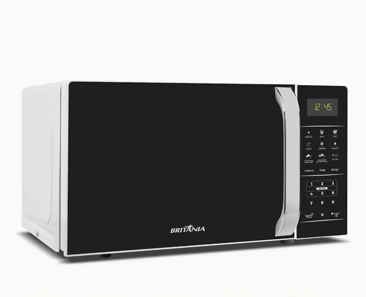 Micro-ondas Britânia Bmo23 De Preto 20l Branco <br><br>crie ta